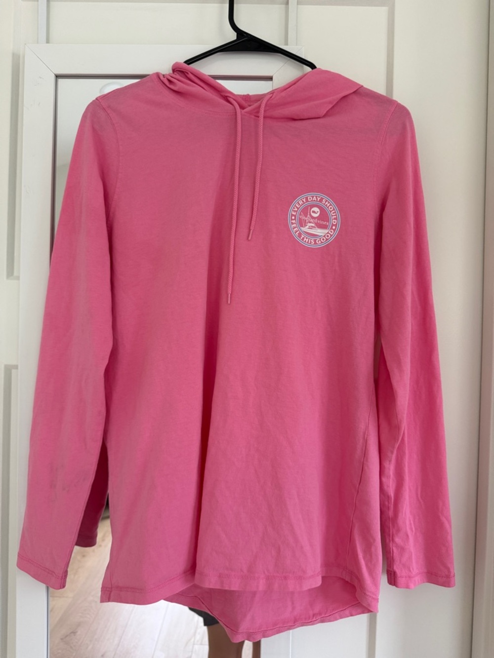 100% Cotton Vineyard Vines Pink Hoodie for Women Size Medium
